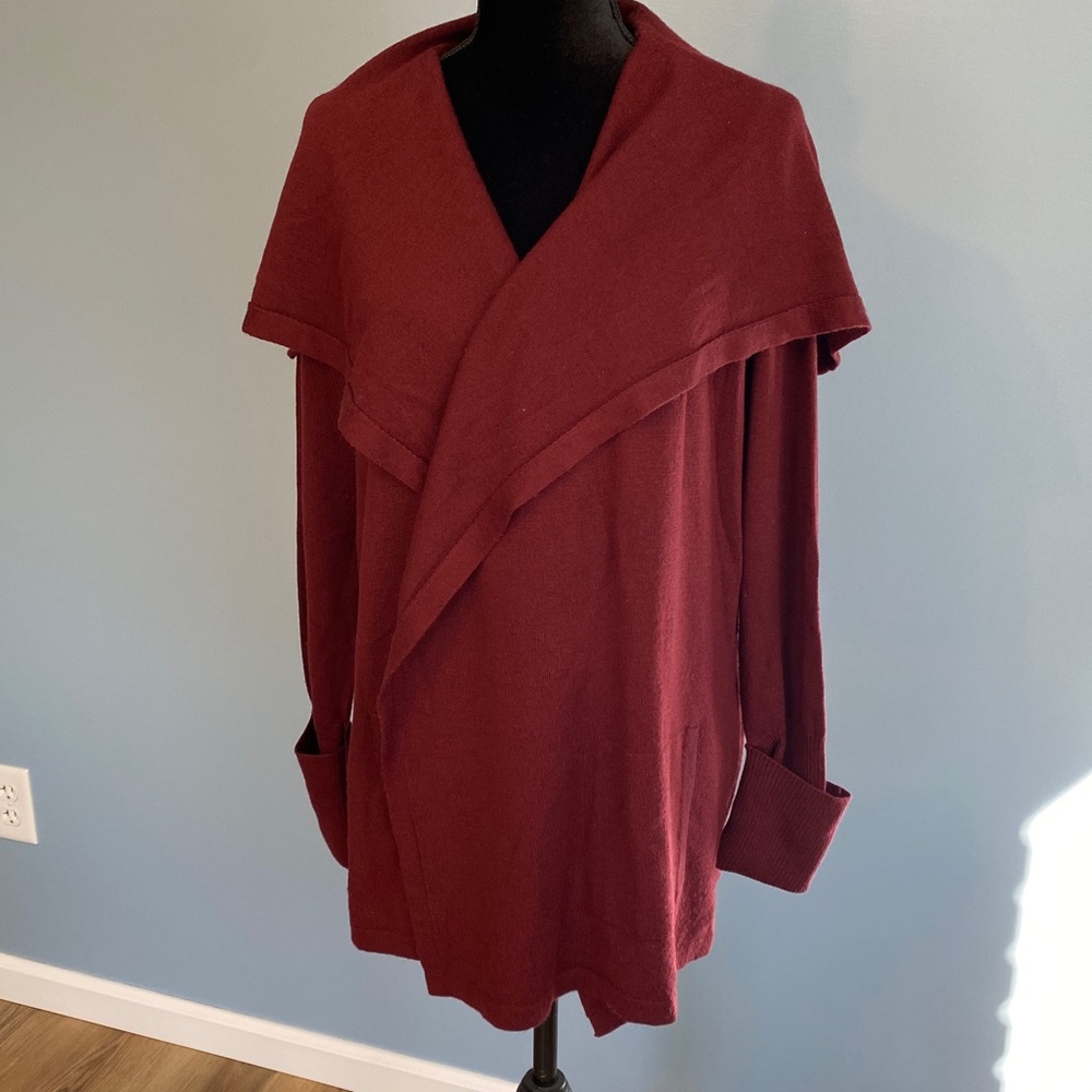 Eddie Bauer Deep Burgundy Women's Cardigan